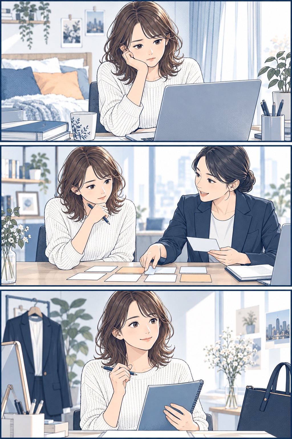 転職ソムリエの支援後を描いた漫画