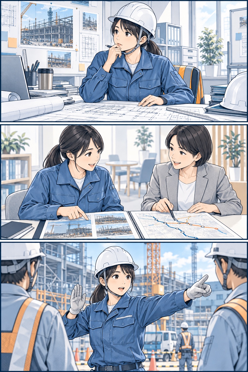 施工管理の転職相談の漫画